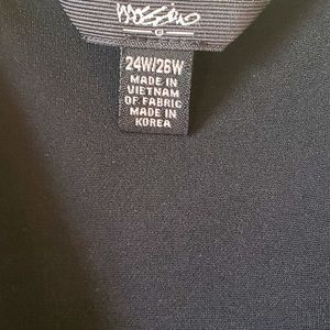 Massimo Black Dress with tie backs. 24w 26w ... non smoking house.